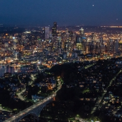 Aerial Seattle Nightscape  #seattle #dronephotography #dronevideo #aerial #aerialphotography #aerialvideo #northwest #washingtonstate To order a print please email me at  Mike Reid Photography