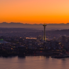 Aerial Seattle Sunrise Space Needle.jpg