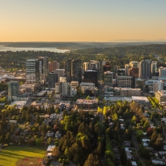Over Bellevue Aerial Drone Evening Light  #seattle #dronephotography #dronevideo #aerial #aerialphotography #aerialvideo #northwest #washingtonstate To order a print please email me at  Mike Reid Photography : seattle, sky view observatory, svo, zeiss lenses, columbia center, urban, sunrise, fog, sunset, puget sound, elliott bay, space needle, northwest, washington, rainier, aerial, a7r, alr2, seattle aerial photography, northwest aerial photography, university of washington, alki, seattle photography, bellevue