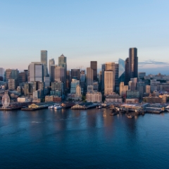 Over Seattle Downtown Dusk  Aerial views over Seattle and surroundings in these unique video and photographic perspectives. To arrange a custom Seattle aerial photography tour, please contacct me.  #seattle #dronephotography #dronevideo #aerial #aerialphotography #aerialvideo #northwest #washingtonstate To order a print please email me at  Mike Reid Photography : seattle, sky view observatory, svo, zeiss lenses, columbia center, urban, sunrise, fog, sunset, puget sound, elliott bay, space needle, northwest, washington, rainier, aerial, a7r, seattle aerial photography, northwest aerial photography, university of washington, alki, seattle photography