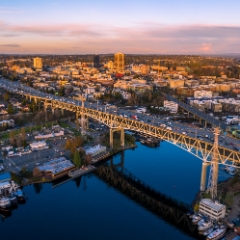 Over Seattle Lake Union Sunset Interstate 5 Bridge Aerial Photography  #seattle #dronephotography #dronevideo #aerial #aerialphotography #aerialvideo #northwest #washingtonstate To order a print please email me at  Mike Reid Photography : seattle, sky view observatory, svo, zeiss lenses, columbia center, urban, sunrise, fog, sunset, puget sound, elliott bay, space needle, northwest, washington, rainier, aerial, a7r, alr2, seattle aerial photography, northwest aerial photography, university of washington, alki, seattle photography