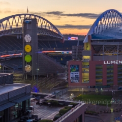 Over Seattle Lumen Field Pregame.jpg To order a print please email me at  Mike Reid Photography : seattle, sky view observatory, svo, zeiss lenses, columbia center, urban, sunrise, fog, sunset, puget sound, elliott bay, space needle, northwest, washington, rainier, aerial, a7r, seattle aerial photography, northwest aerial photography, university of washington, alki, seattle photography