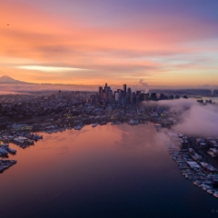 Over Seattle and Lake Union City to Mount Rainier Sunrise  #seattle #dronephotography #dronevideo #aerial #aerialphotography #aerialvideo #northwest #washingtonstate To order a print please email me at  Mike Reid Photography : drone photography, seattle, urban, sunrise, fog, sunset, puget sound, elliott bay, space needle, northwest, washington, Mount rainier, Mount Baker, Mount Shuksan, north Cascades, aerial, seattle aerial photography, northwest aerial photography, seattle aerial videos, northwest aerial videos, autel robotics drone, drone, drone videos, seattle photography, seattle video, ferry