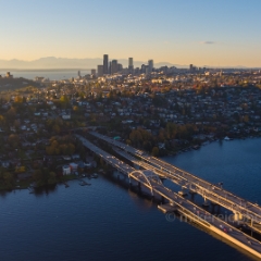 Over Seattle and Lake Washington I90 Bridge.jpg