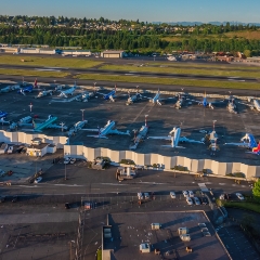Over the Boeing Field Flight Line Aerial Drone Evening Light  #seattle #dronephotography #dronevideo #aerial #aerialphotography #aerialvideo #northwest #washingtonstate To order a print please email me at  Mike Reid Photography : seattle, sky view observatory, svo, zeiss lenses, columbia center, urban, sunrise, fog, sunset, puget sound, elliott bay, space needle, northwest, washington, rainier, aerial, a7r, alr2, seattle aerial photography, northwest aerial photography, university of washington, alki, seattle photography, boeing
