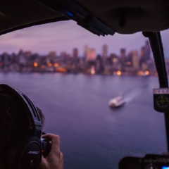 Seattle Aerial Focus on the Ferry.jpg To order a print please email me at  Mike Reid Photography : seattle, sky view observatory, svo, zeiss lenses, columbia center, urban, sunrise, fog, sunset, puget sound, elliott bay, space needle, northwest, washington, rainier