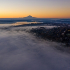 Seattle Aerial Photography Above the Clouds Capitol Hill to Mount Rainier.jpg