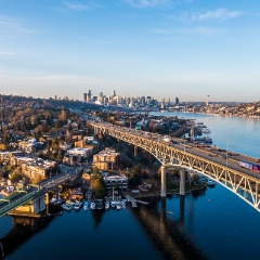 Seattle Aerial Photography Bridges Crossroads  #seattle #dronephotography #dronevideo #aerial #aerialphotography #aerialvideo #northwest #washingtonstate To order a print please email me at  Mike Reid Photography : seattle, sky view observatory, svo, zeiss lenses, columbia center, urban, sunrise, fog, sunset, puget sound, elliott bay, space needle, northwest, washington, rainier, aerial, a7r, seattle aerial photography, northwest aerial photography, university of washington, alki, seattle photography