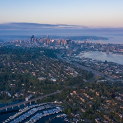 Seattle Aerial Photography City Sunset  #seattle #dronephotography #dronevideo #aerial #aerialphotography #aerialvideo #northwest #washingtonstate To order a print please email me at  Mike Reid Photography : dji mavic pro 2