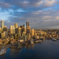 Seattle Aerial Photography City at Dusk.jpg