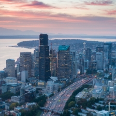 Seattle Aerial Photography Downtown and Freeway Interstate To order a print please email me at  Mike Reid Photography : seattle, sky view observatory, svo, zeiss lenses, columbia center, urban, sunrise, fog, sunset, puget sound, elliott bay, space needle, northwest, washington, rainier, aerial, a7r, alr2, seattle aerial photography, northwest aerial photography, university of washington, alki, seattle photography, queen anne, ballard, green lake, sunset photography, helicopter photography