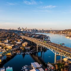 Seattle Aerial Photography I5 and University Bridges  #seattle #dronephotography #dronevideo #aerial #aerialphotography #aerialvideo #northwest #washingtonstate To order a print please email me at  Mike Reid Photography : seattle, sky view observatory, svo, zeiss lenses, columbia center, urban, sunrise, fog, sunset, puget sound, elliott bay, space needle, northwest, washington, rainier, aerial, a7r, seattle aerial photography, northwest aerial photography, university of washington, alki, seattle photography