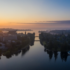 Seattle Aerial Photography Montlake Bridge  #seattle #dronephotography #dronevideo #aerial #aerialphotography #aerialvideo #northwest #washingtonstate To order a print please email me at  Mike Reid Photography : seattle, sky view observatory, svo, zeiss lenses, columbia center, urban, sunrise, fog, sunset, puget sound, elliott bay, space needle, northwest, washington, rainier, aerial, a7r, seattle aerial photography, northwest aerial photography, university of washington, alki, seattle photography