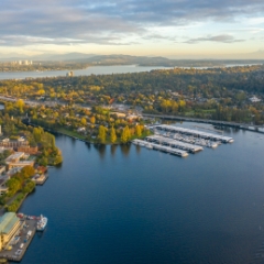 Seattle Aerial Photography UW Portage Bay and Montlake Fall Colors.jpg