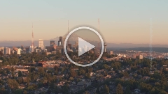 Seattle Downtown QA Dusk Aerial Video .mp4