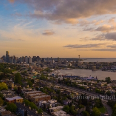 Seattle Dusk Light Aerial Photography.jpg To order a print please email me at  Mike Reid Photography : seattle, sky view observatory, svo, zeiss lenses, columbia center, urban, sunrise, fog, sunset, puget sound, elliott bay, space needle, northwest, washington, rainier, aerial, a7r, seattle aerial photography, northwest aerial photography, university of washington, alki, seattle photography, mukilteo, deception pass, whidbey island, mount rainier aerial photography