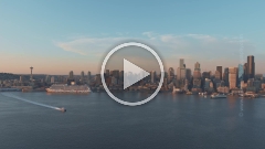 Seattle Waterfront Traffic Aerial Drone Video.mp4