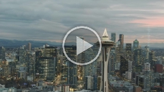 Space Needle Dusk  Aerial Drone Video 2.mp4