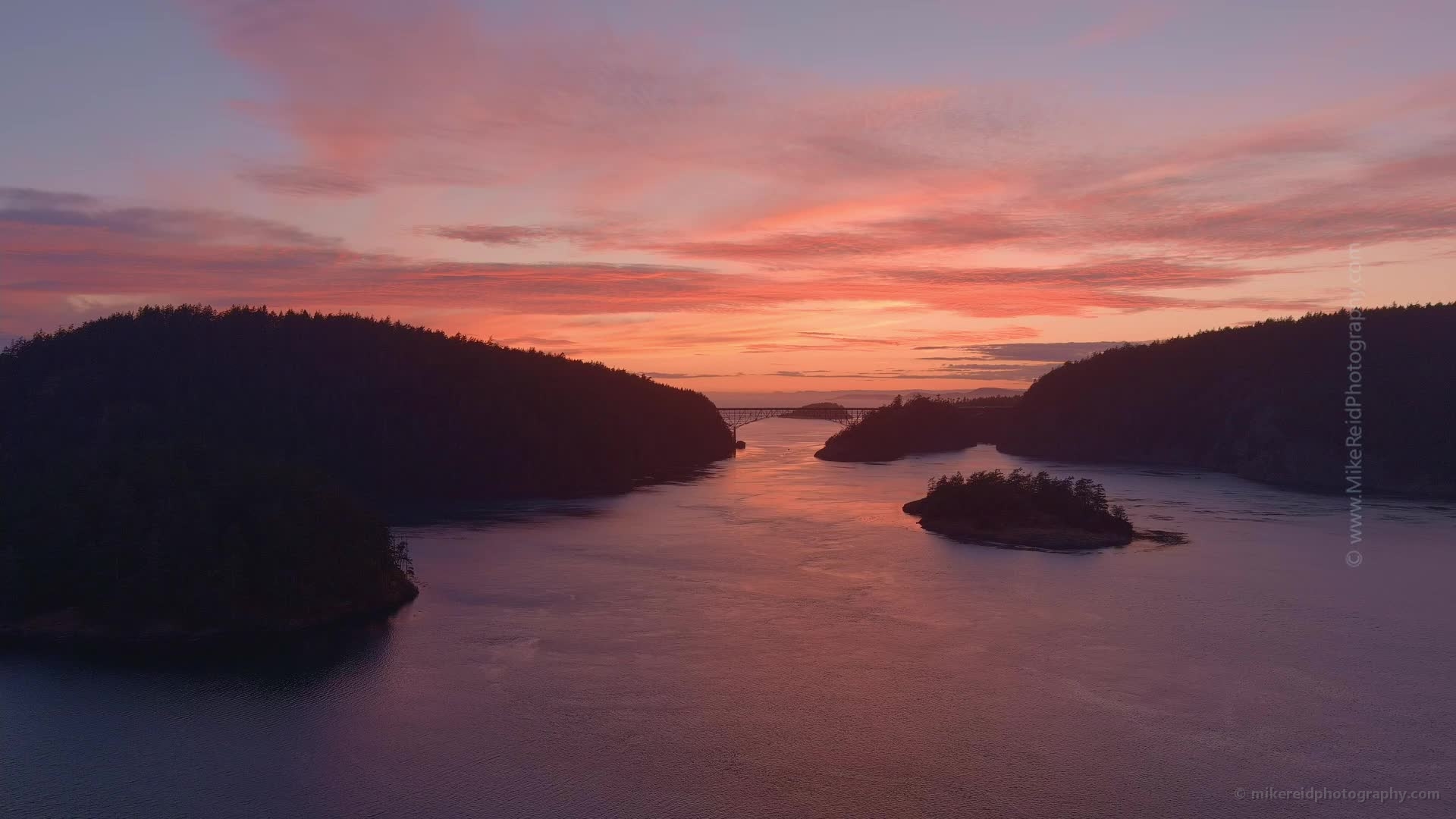Deception Pass Bridge Sunset