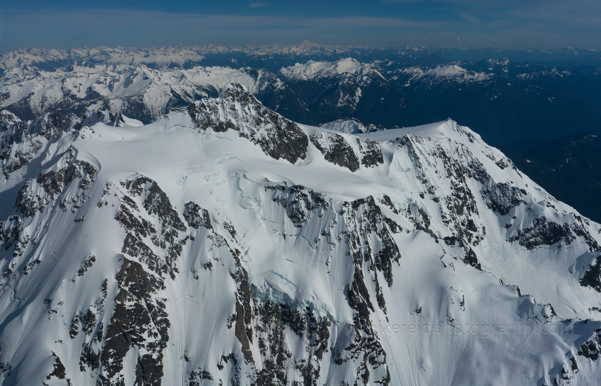 East Face of Mount Shuksan Aerial Photography