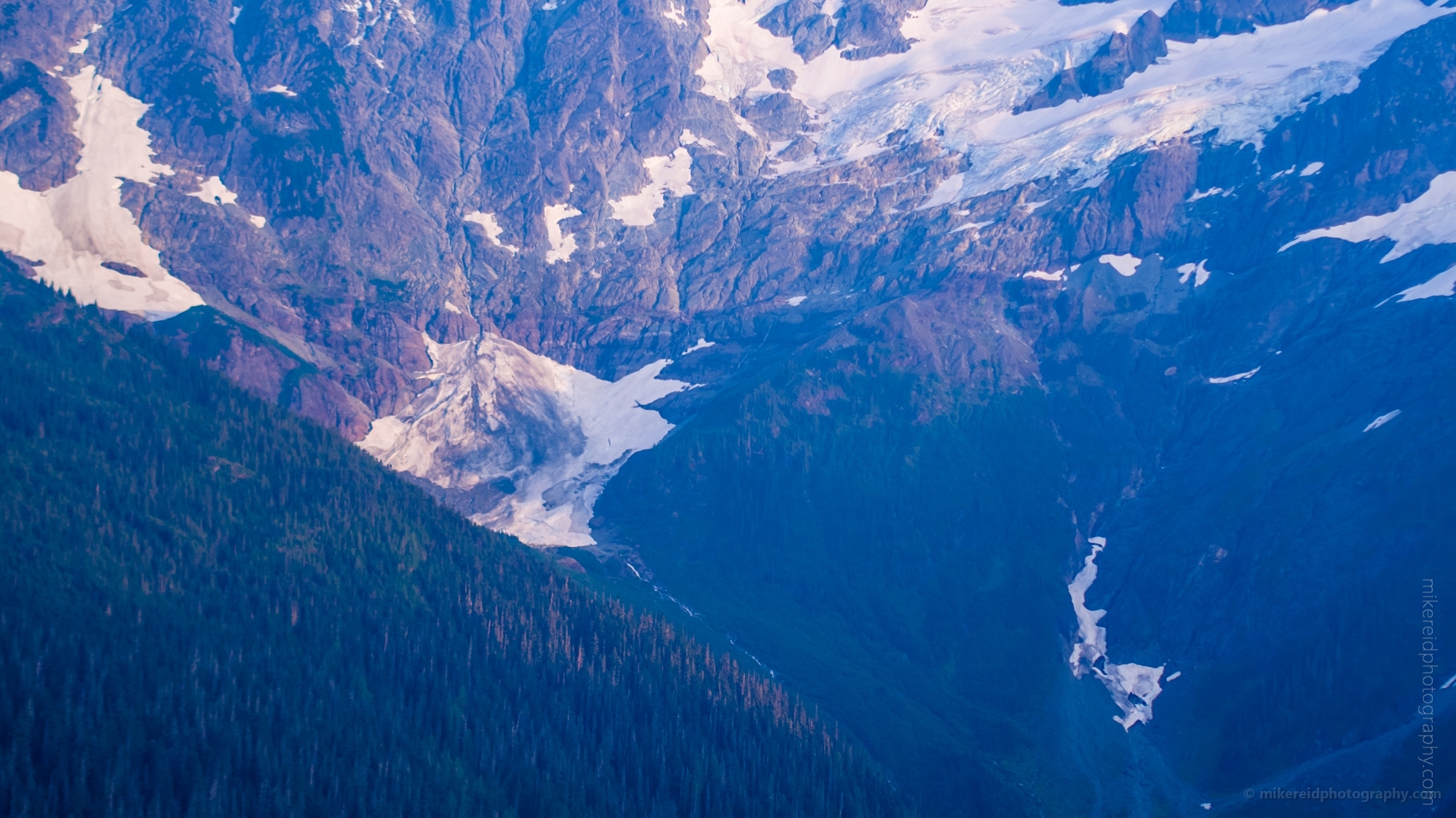 Northwest Aerial Photography Mount Shuksan Closeup