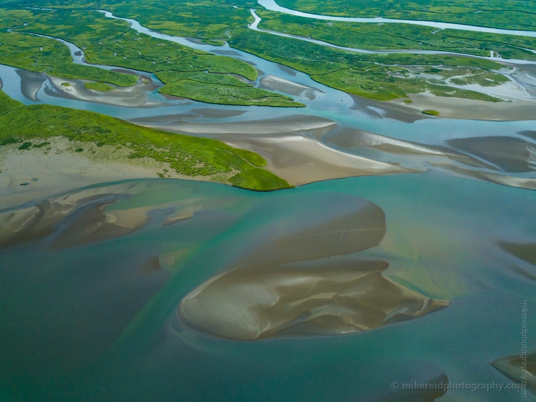 Northwest Aerial Photography Tidelands and Marsh Patterns