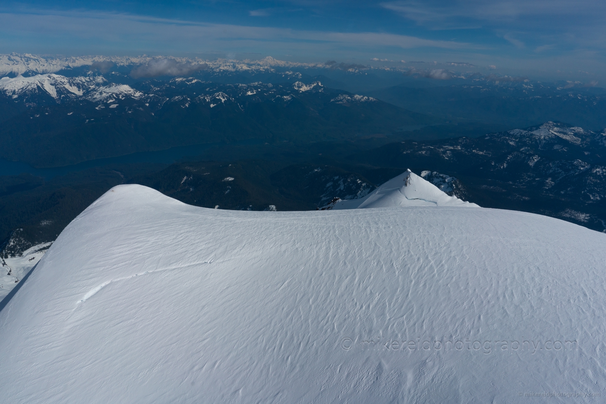 Summit of Mount Baker Aerial Photography
