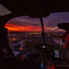 Aerial Sunset Over Paine Field.jpg To order a print please email me at  Mike Reid Photography : seattle, sky view observatory, svo, zeiss lenses, columbia center, urban, sunrise, fog, sunset, puget sound, elliott bay, space needle, northwest, washington, rainier