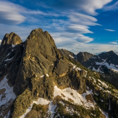 Northwest Aerial Photography North Cascades Liberty Bell Lenticular Clouds.jpg