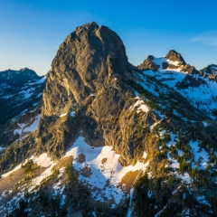 Northwest Aerial Photography North Cascades Liberty Bell Morning .jpg