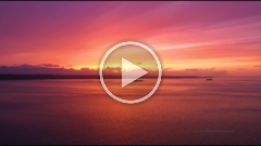 Over Puget Sound Container Ships Sunset on the Salish Sea Drone Video.mp4