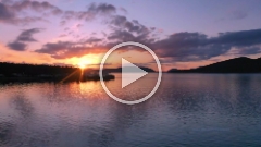 Over the San Juan Islands Anacortes Ferry Sunset Drone Video Part One.mp4