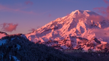 Mount Rainier Aerial Photography Tatoosh Range Alpenglow Clouds Sunset Mount Rainier Aerial Photography Tatoosh Range Alpenglow Clouds Sunset