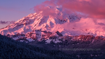 Mount Rainier Aerial Photography Tatoosh Range Alpenglow Mount Rainier Aerial Photography Tatoosh Range Alpenglow