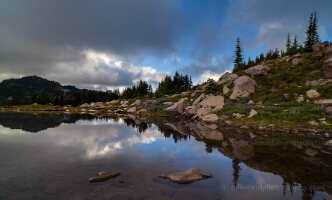 Dramatic Spray Park Tarn Reflection