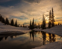 Mount Rainier Photography Lake Tipsoo Dusk Clouds.jpg The Naches Loop, east of Mount Rainier has several reflective lakes and tarns, as well as an abundance of summer wildflowers. Once the snow is gone, I cant seem...