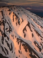 Aerial Mount St Helens Down One Side