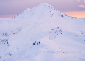 Over the North Cascades Mount Baker and Portals Dusk An aerial perspective of Mount Baker’s rugged Portals, draped in smooth layers of snow under the soft glow of dawn. Captured with the Fuji GFX100S, this image...