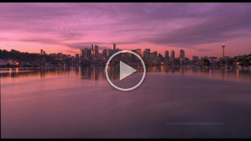 Over Seattle Lake Union Sunrise Water Tranquility video A peaceful aerial sunrise flight over Seattle’s Lake Union, capturing the city awakening in warm morning light. The still water reflects soft hues of gold and...