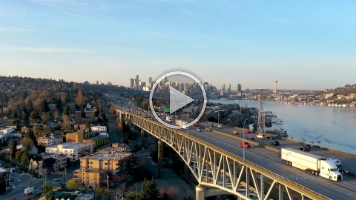 Seattle Aerial Photography Traffic Hyperlapse Beautiful Aerial Video views over Seattle at sunrise or sunset. #seattle #dronephotography #dronevideo #aerial #aerialphotography #aerialvideo #northwest...