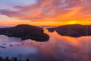 Northwest Aerial Photography Whidbey Island Deception Pass Sunset.jpg