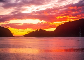 Deception Pass Photography Sunset Sunrays Contax lens