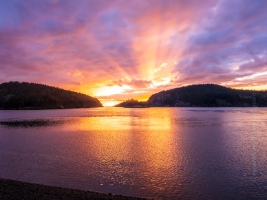 Deception Pass Photography Sunset Sunrays