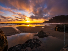 Cannon Beach Photography Indian Beach Sunset Calm