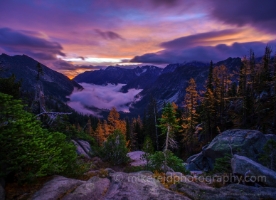 Early Morning Fog in the Lake Stuart Valley Sunrise