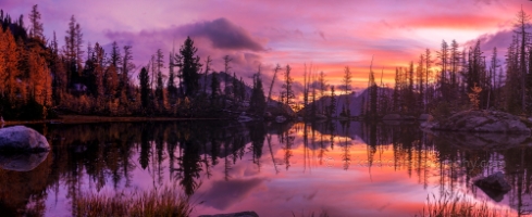 Horseshoe Lake Infinity Sunrise Reflection