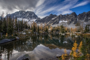 Horseshoe Lake and Stuart Cloudscape