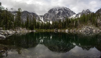 Dragontail Peak Lake Reflection