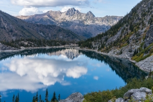 Enchantments Lake Colchuck View Down to the Lake