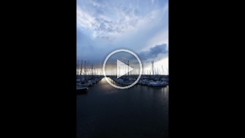 Marina Sunset Vertical Timelapse Video